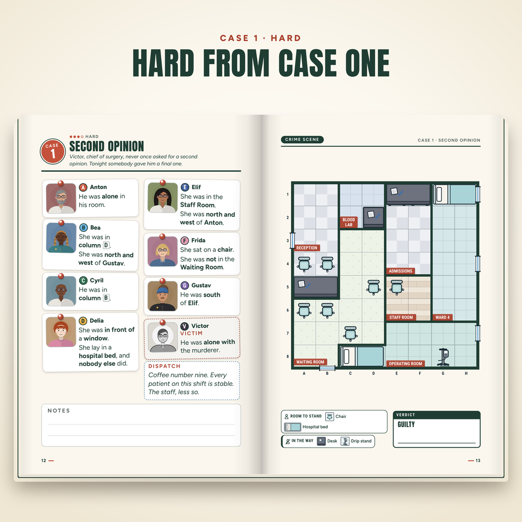 Hard Cases – English edition: a case inside the book