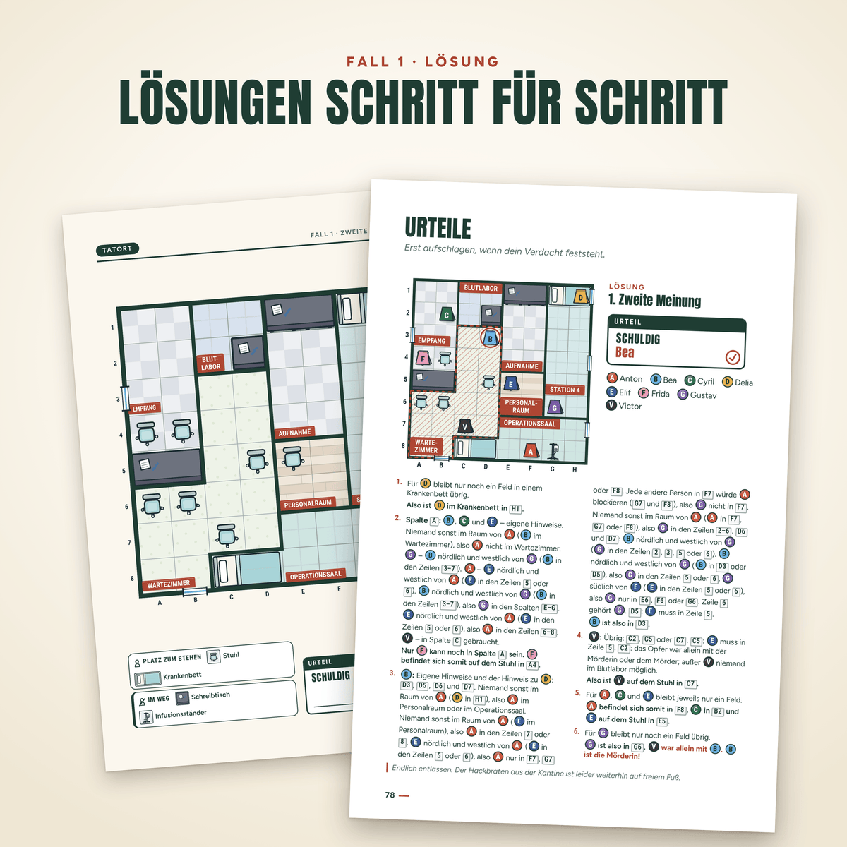 Schwierige Fälle – deutsche Ausgabe: Lösung Schritt für Schritt
